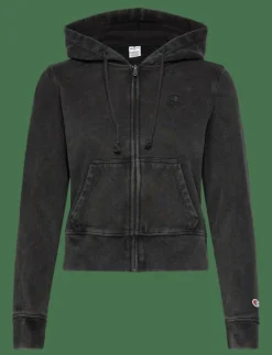 Kvinnor Champion Sweatshirts|Full Zip Hoodie Sweatshirt - Huvtröjor