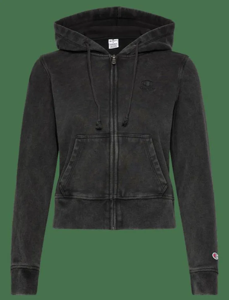 Kvinnor Champion Sweatshirts|Full Zip Hoodie Sweatshirt - Huvtröjor