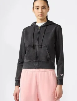 Kvinnor Champion Sweatshirts|Full Zip Hoodie Sweatshirt - Huvtröjor