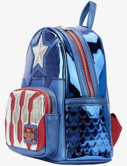 Barn Funko Väskor|! Loungefly Mini Backpack 2 SHINE CAPTAIN AME - Ryggsäckar