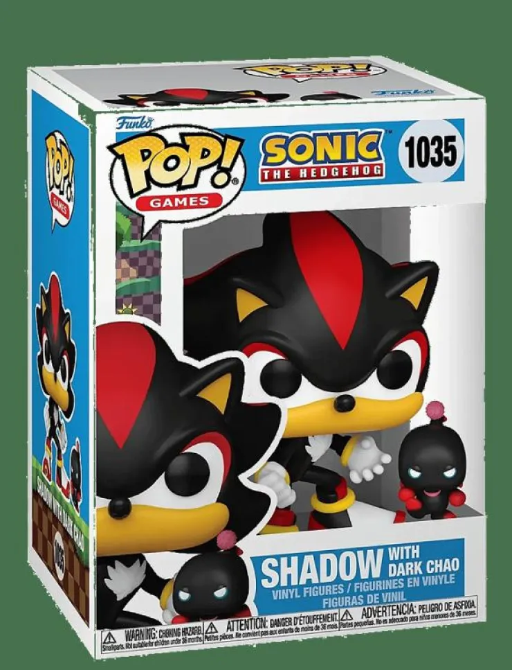 Funko POP Vinyl P&B Sonic Shadow w/Chao - Actionfigur|Barn Leksaksset & Leksaksfigurer