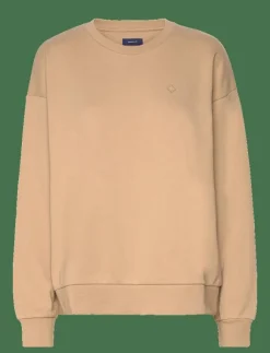 Kvinnor GANT Kläder|G BADGE C-NECK - Sweatshirts