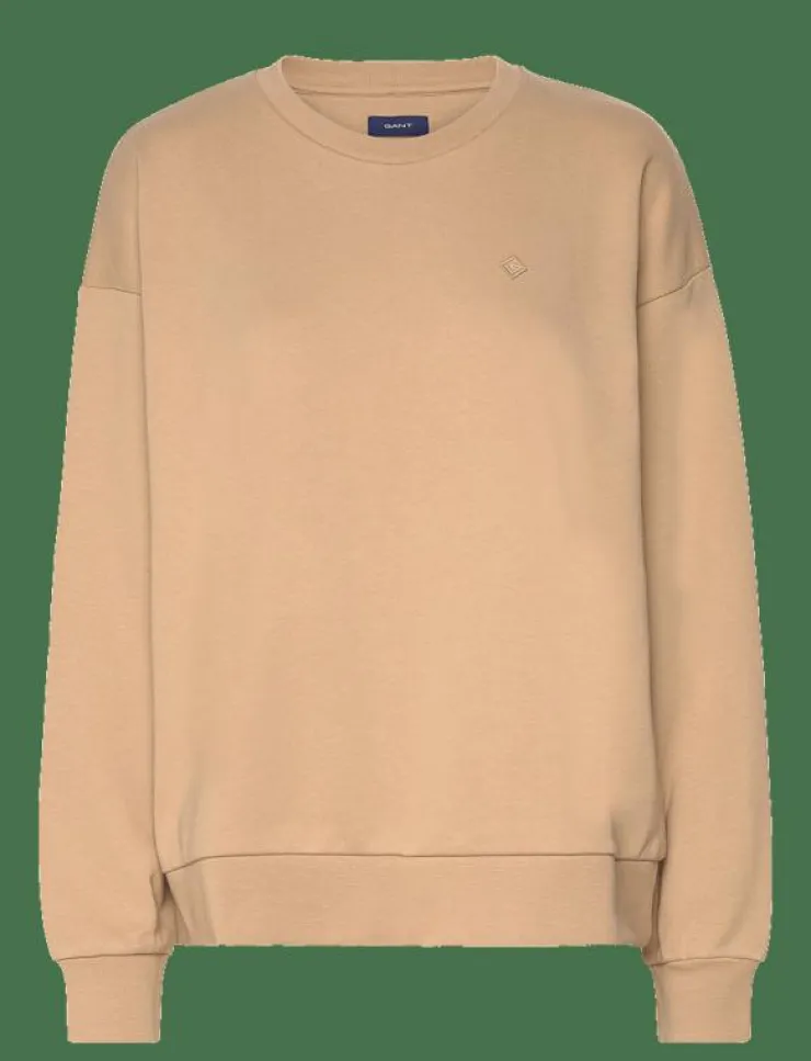 Kvinnor GANT Kläder|G BADGE C-NECK - Sweatshirts