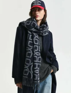 Kvinnor GANT Sjalar & Halsdukar|G PATTERN WOOL SCARF - Halsdukar