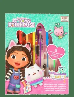 Barn Joker Rita & Pyssla|GABBYS DOLLHOUSE ACTIVITY BOOK W. GEL PENS - Målar- & pysselböcker