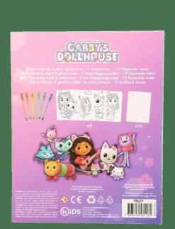 Barn Joker Rita & Pyssla|GABBYS DOLLHOUSE ACTIVITY BOOK W. GEL PENS - Målar- & pysselböcker