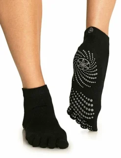 Gaiam GREY GRIPPY YOGA SOCKS - Yogastrumpor|Kvinnor Sportutrustning|Underkläder