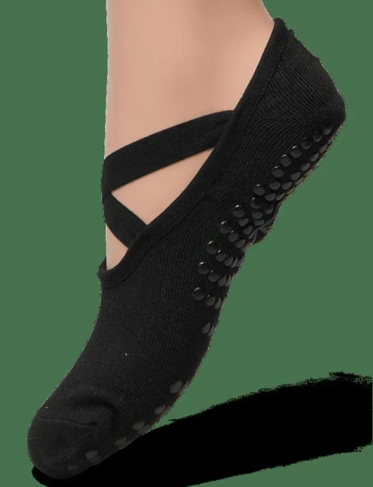 Kvinnor Gaiam Sportutrustning|Sportutrustning|GRIPPY YOGA SOCKS DOVETAIL 2PK - Yogastrumpor