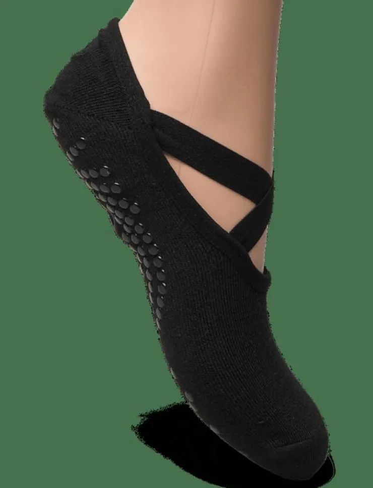Kvinnor Gaiam Sportutrustning|Sportutrustning|GRIPPY YOGA SOCKS DOVETAIL 2PK - Yogastrumpor