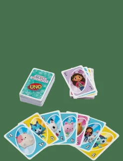 Mattel Games Games UNO Junior Gabby’s Dollhouse Card Game for Kids, Parents & Family Nights - Kortspel|Barn Pussel & Spel