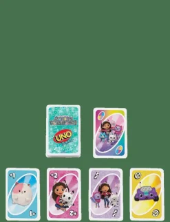 Mattel Games Games UNO Junior Gabby’s Dollhouse Card Game for Kids, Parents & Family Nights - Kortspel|Barn Pussel & Spel