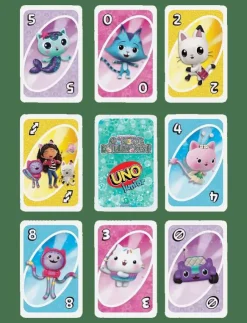 Mattel Games Games UNO Junior Gabby’s Dollhouse Card Game for Kids, Parents & Family Nights - Kortspel|Barn Pussel & Spel