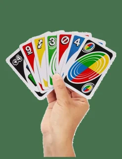 Mattel Games Games UNO Spin Card Game for Kid, Adult & Family Nights, Classic Play with Spinner - Kortspel|Barn Pussel & Spel