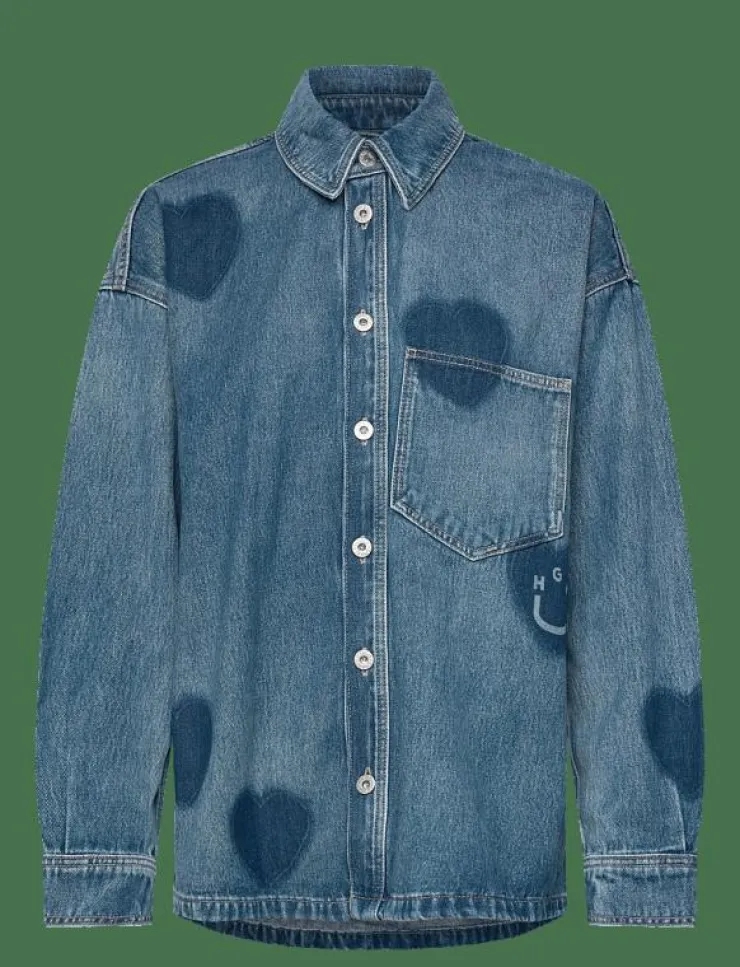 HUGO BLUE Garesa_2_B - Jeansskjortor|Kvinnor Denimkläder