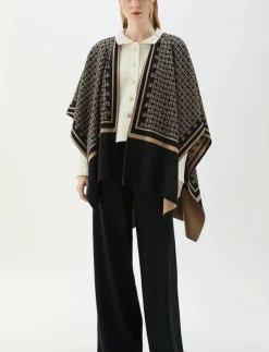 Kvinnor BUSNEL Stickat|GARNETTE poncho BB JAQUAR - Ponchos & capes