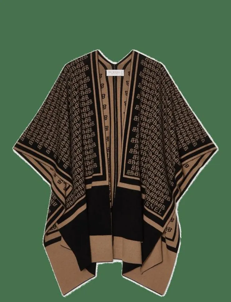Kvinnor BUSNEL Stickat|GARNETTE poncho BB JAQUAR - Ponchos & capes