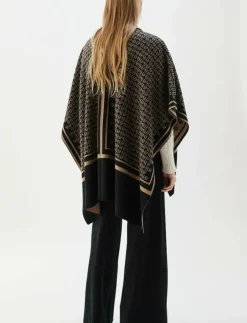 Kvinnor BUSNEL Stickat|GARNETTE poncho BB JAQUAR - Ponchos & capes