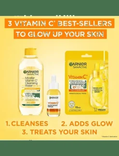 Kvinnor Garnier Hudvård|Vitamin C Cleansing Water - MAXI FORMAT - Återfuktande toner