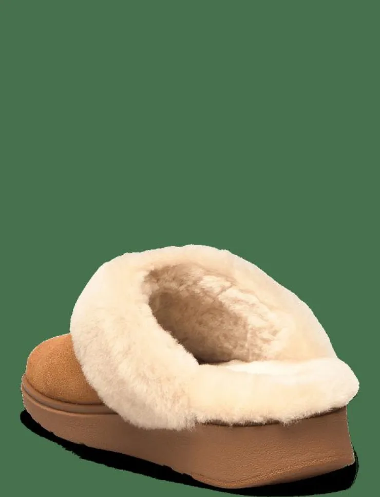 FitFlop GEN-FF SHEARLING-COLLAR SUEDE SLIPPERS - Inneskor|Kvinnor Tofflor