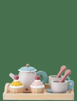 Barn Bloomingville Leksakskök & Tillbehör|Gentrim Play Set, Food, Grey, Plywood Set of 8 - Leksakskök & Tillbehör