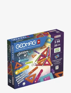 Geomag Glitter Panels Recycled 35 Pcs - Byggsats|Barn Klossar & Byggsatser