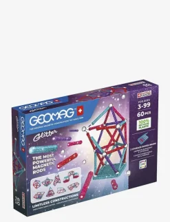 Geomag Glitter Recycled 60 Pcs - Byggsats|Barn Klossar & Byggsatser
