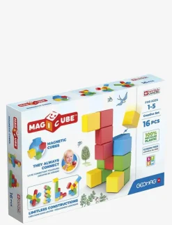Geomag Magicube Recycled Creative Set 16 Delar - Byggklossar|Barn Klossar & Byggsatser