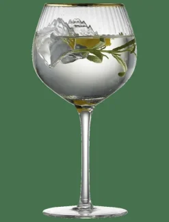 Lyngby Glas Gin & tonic glas palermo gold 65cl 4st - Ginglas| Glas
