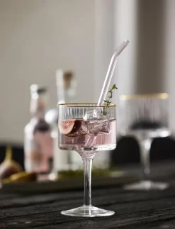 Lyngby Glas Gin & tonic glas palermo gold 32cl 4st - Ginglas| Glas