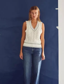 Noella Gio Knit Vest - Stickade västar|Kvinnor Västar