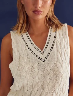 Noella Gio Knit Vest - Stickade västar|Kvinnor Västar