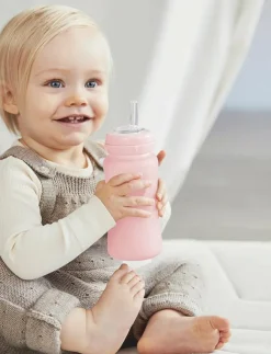 Barn Everyday Baby Mata|Glass Straw Bottle Healthy + - Nappflaskor