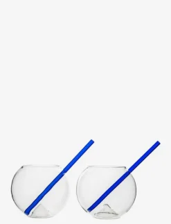 Byon Glas|Glass with straw Magaluf 2-pack - Martiniglas & Cocktailglas