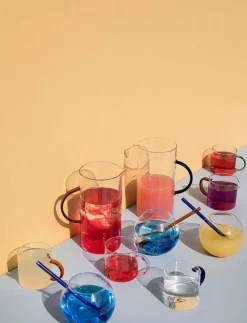 Byon Glas|Glass with straw Magaluf 2-pack - Martiniglas & Cocktailglas