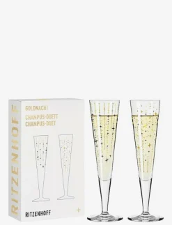 Ritzenhoff Glas|Goldnacht Champagneglas 2-p - Champagneglas