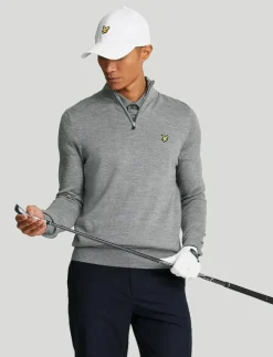 Lyle & Scott Sport Golf Quarter Zip Merino Jumper - Stickat| Sweatshirts