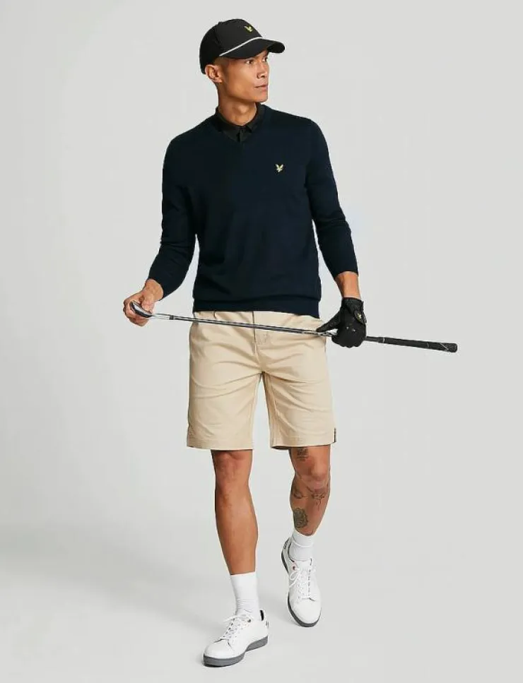 Lyle & Scott Sport Golf V Neck Pullover - Stickat| Sweatshirts