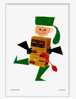 Olle Eksell Ögon - 1956 - Boy - Illustrationer| Posters & Ramar
