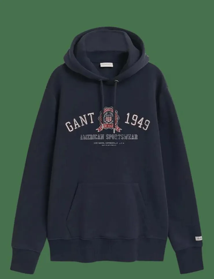 GANT GRAPHIC HOODIE - Hoodies| Sweatshirts & Huvtröjor