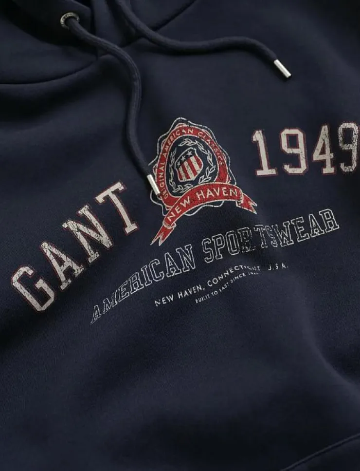 GANT GRAPHIC HOODIE - Hoodies| Sweatshirts & Huvtröjor