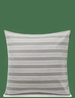 Lexington Home Gray/White Striped Lyocell/Cotton Pillowcase - Örngott| Sängtextilier