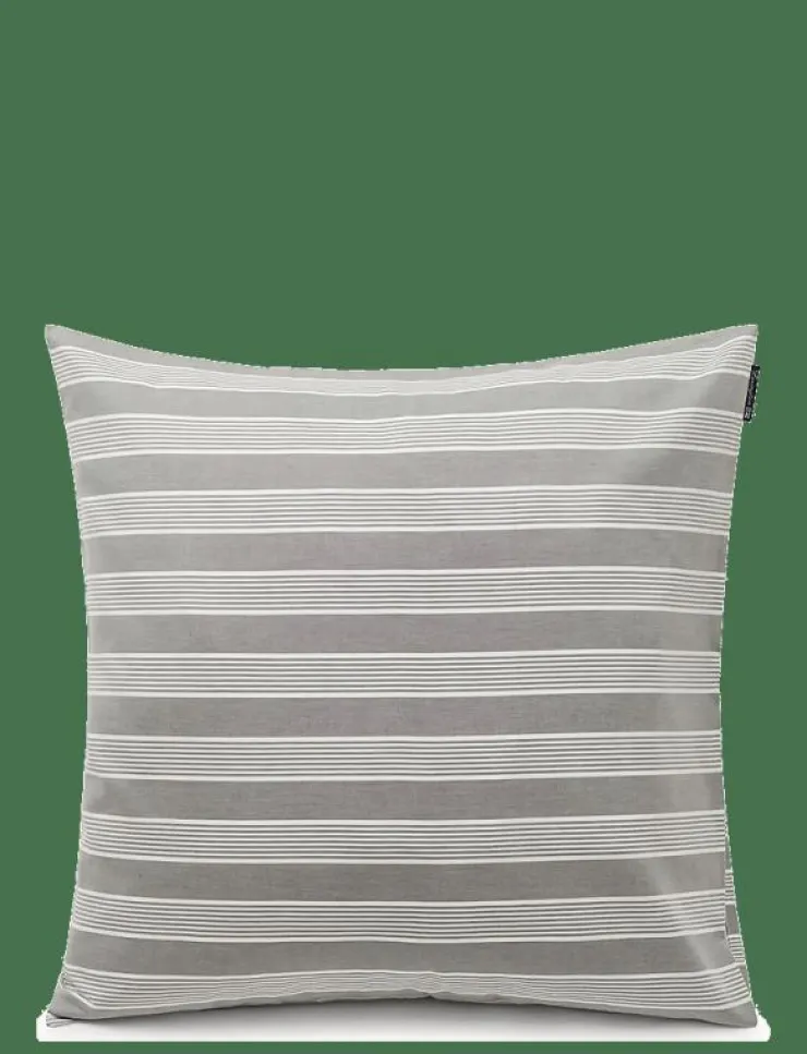 Lexington Home Gray/White Striped Lyocell/Cotton Pillowcase - Örngott| Sängtextilier
