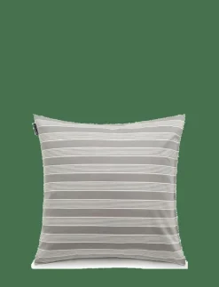 Lexington Home Gray/White Striped Lyocell/Cotton Pillowcase - Örngott| Sängtextilier