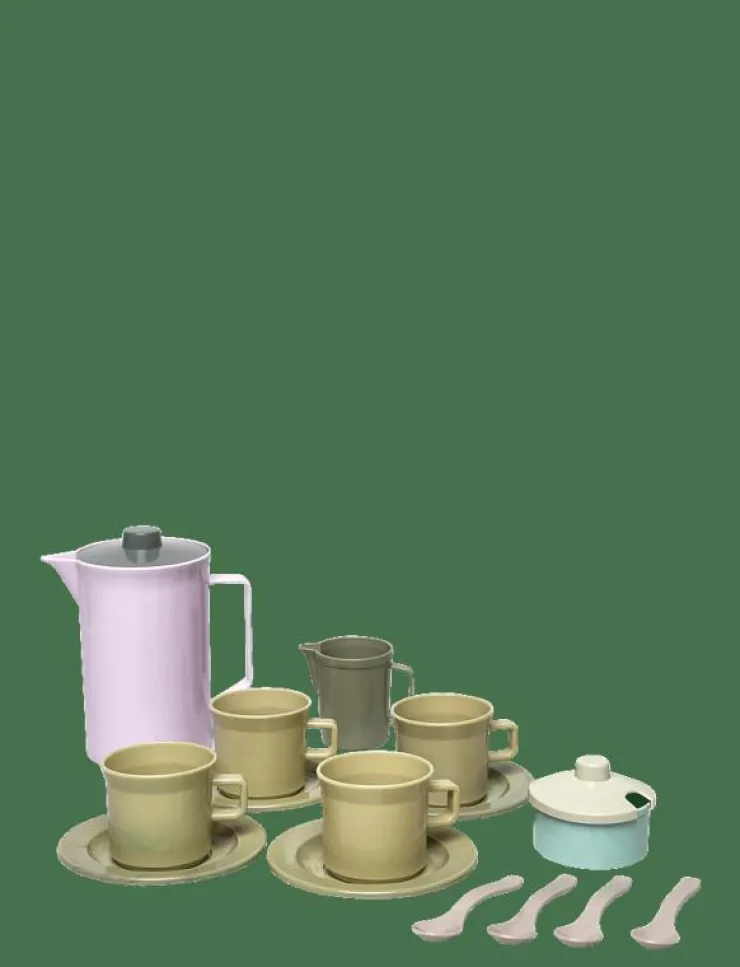 Dantoy GREEN BEAN COFFEE SET IN NET 17 PCS - Leksakskök & Tillbehör|Barn Leksakskök & Tillbehör