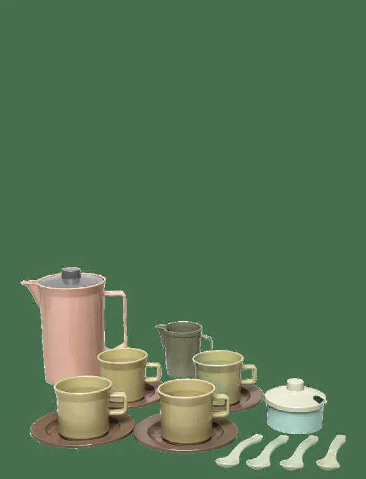 Dantoy GREEN BEAN COFFEE SET IN NET 17 PCS - Leksakskök & Tillbehör|Barn Leksakskök & Tillbehör