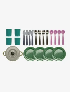Dantoy GREEN BEAN DINNER SET IN NET 22 PCS - Tillbehör till leksakskök|Barn Leksakskök & Tillbehör