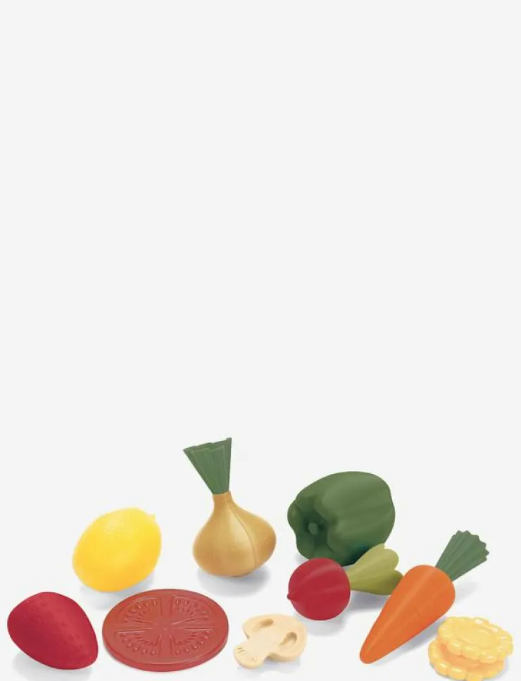 Dantoy GREEN GARDEN FRUIT & VEGETABLES IN NET 10 PCS - Leksaksmat & Leksakstårtor|Barn Leksakskök & Tillbehör