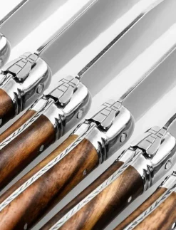 Laguiole Style de Vie Bestick|Grillknivar Laguiole SET 6 - Grillbestick