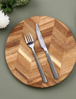 Aida Bestick|Groovy cutlery steak set 8 pcs Comes in gift box - Bestickset