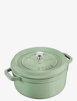 STAUB Gryta 24 cm, Gjutjärn, Salvia Grön - Stekpannor & Kokkärl| Stekpannor & Kokkärl
